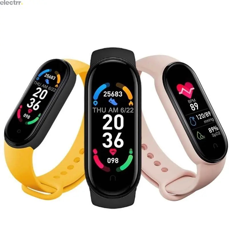 2022 NEW M6 Sport Smart Watch Men Watch Wristband Fitness Tracker Women Smartwatch Play Music Bracelet Smartband for Android iOS | Electrr Inc