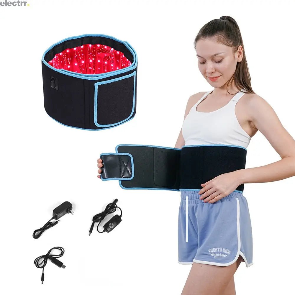 Flexible Use Wearable Wrap Therapy Pad Red Infrared Light Therapy Belt for Pain Relief | Electrr Inc