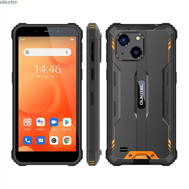 Global Version Oukitel WP20 Rugged Smartphone 6300MAH 5.93 HD+ Android 12 Mobile Phone PoC Buttons Smartphone | Electrr Inc