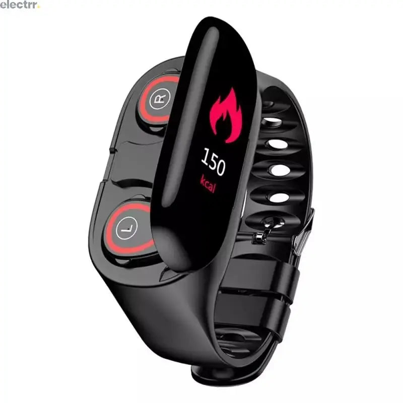 M1 2 in 1 AI Smart Watch Bracelet With Bluetooth Earphone Heart Rate Monitor Smart Wireless Earbuds Sports Watches Men Wrist | Electrr Inc