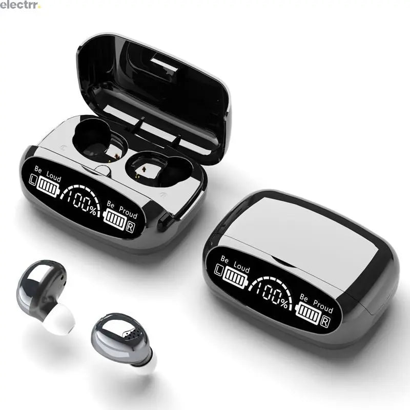 New M32 Fashion Plating Mirror Design Tws Earbuds HD Call Hifi Stereo Earphone & Headphones Wireless Ear Buds | Electrr Inc