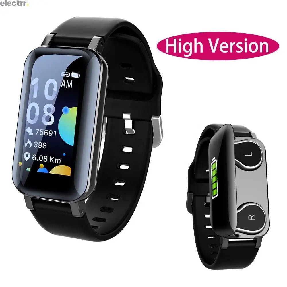 Top Version Upgraded M4 Sport Wearable Pro T89 M1 Z36 M26 M5 Bracelet Headphone 2 in 1 Earphones Wristband Series 7 Smart Watch | Electrr Inc