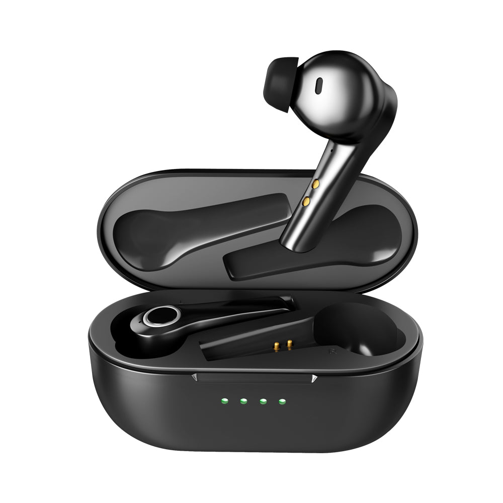 ENC ANC Active Noise Cancellation earbuds 10Hour Playtime 4-Mic Design AI-Enabled Voice Assistance Type C Hyper Charging Case | Electrr Inc