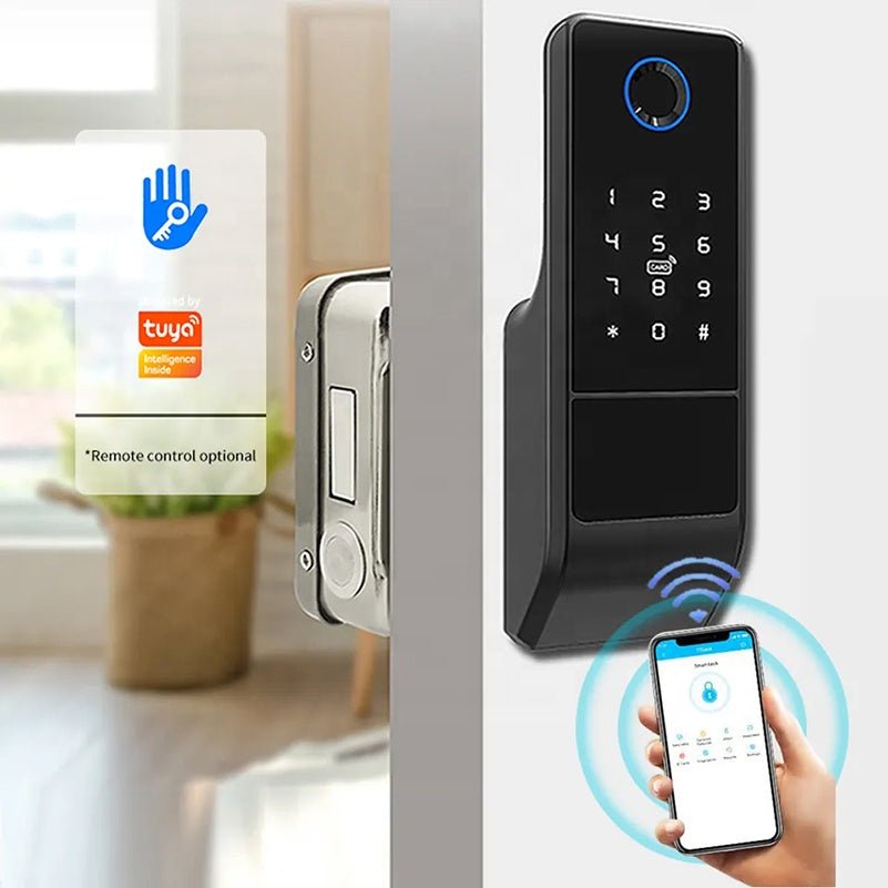 Remote control fingerprint Door Lock tt lock Smart keypad deadbolt lock Card Electronic Mortise Smart for Home Security | Electrr Inc
