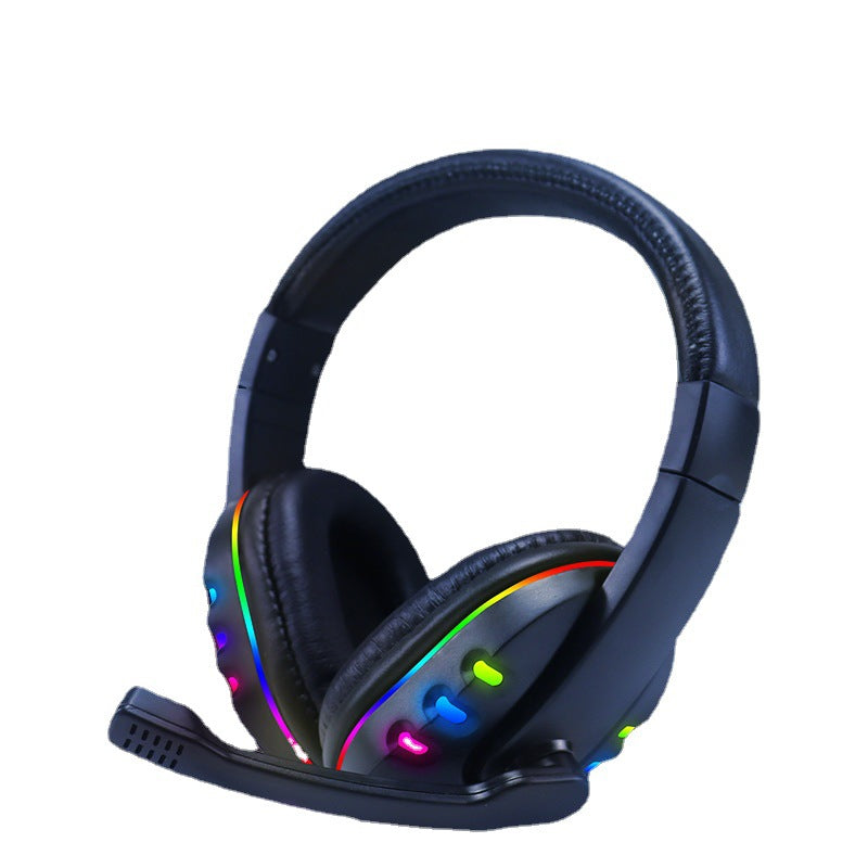 Headphone headset USB colorful RGB light-emitting game computer mobile game wired gaming headset | Electrr Inc