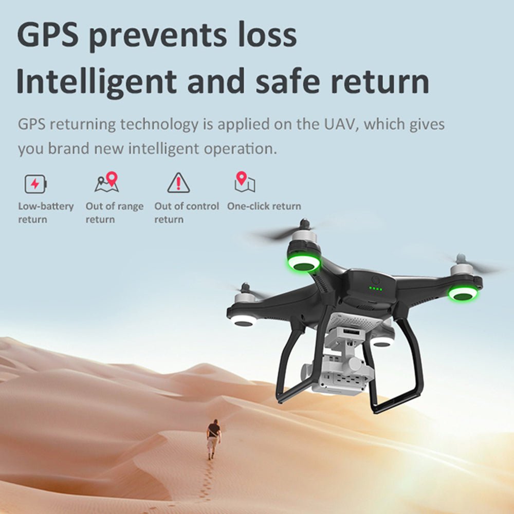 Camoro 5G WiFi RC Drone with 4K HD Camera and GPS 30 Mins Flight Profissional Quadcopter Brushless Motor Dron 4K Camera Drone | Electrr Inc