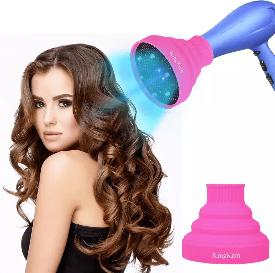 Universal Collapsible Silicone Curly Dryer Diffuser Hair Dryer With Diffuser Hair Dryer Diffuser Attachment For Curly Hair | Electrr Inc