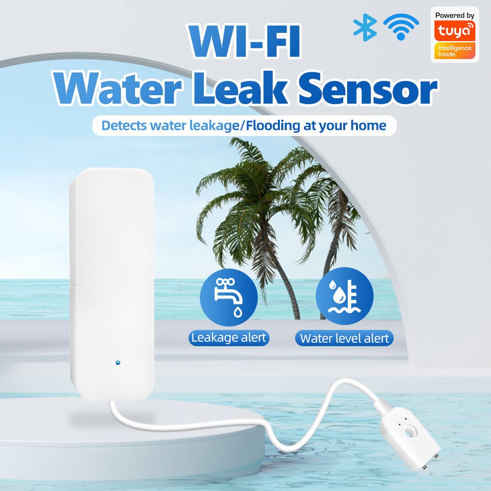 SMATRUL Tuya Smart Wifi Water Leak Sensor Flooding Detector Smart life APP Notification Alerts Alarm Home Security | Electrr Inc