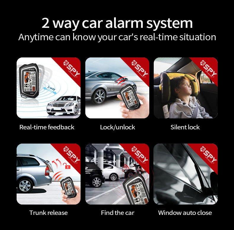 Chinese SPY original car alarm update Anti-hijacking car alarm systems | Electrr Inc