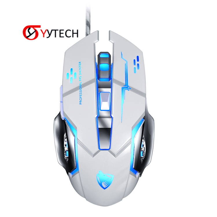 SYYTECH Hot Wired Gaming Mouse V6 Mice 3200DPI E-sports USB Game Optical Sensor Mouse for computer game | Electrr Inc