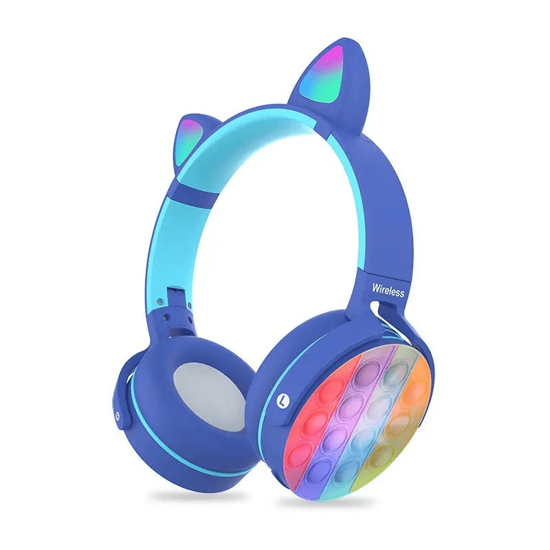 PO-950 Noise Cancelling Wireless Headphones Bluetooth Foldable Hifi Deep Bass Fidget Earphones stereo Audio With Mic over ear | Electrr Inc