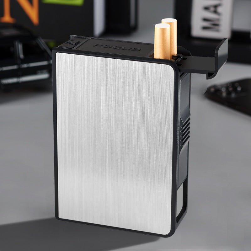 Portable automatic cigarette case, men's pressure resistant push cigarette holder, aluminum and ABSmini cigarette case | Electrr Inc