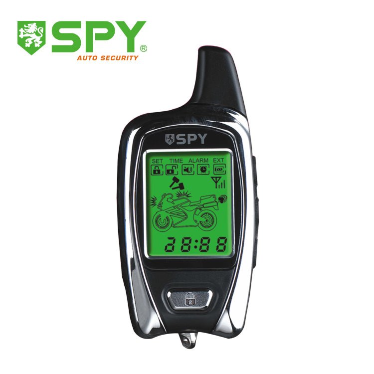 SPY 5000m Systeme d'alarme Moto 2 Voies avec demarreur et demarreur de Moteur Micro-Ondes LCD Couleur Capteur de Choc | Electrr Inc