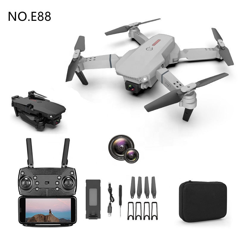 New 2021 Drone E525 PRO E88 Pro RC Drones with 4K Camera and GPS Barrier avoidance Long range Foldable Quadcopter Drone | Electrr Inc