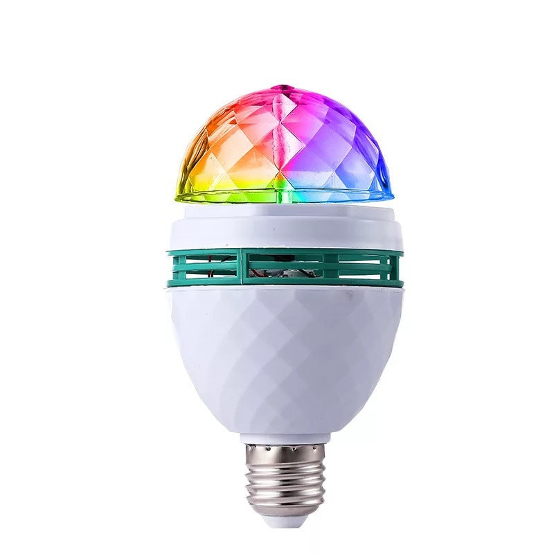 NewHigh Quality 3w Mini E27 RGB LED Lamp Auto rotating rgb led dj disco stage lighting Holiday Bulb for Bar KTV Lighting | Electrr Inc