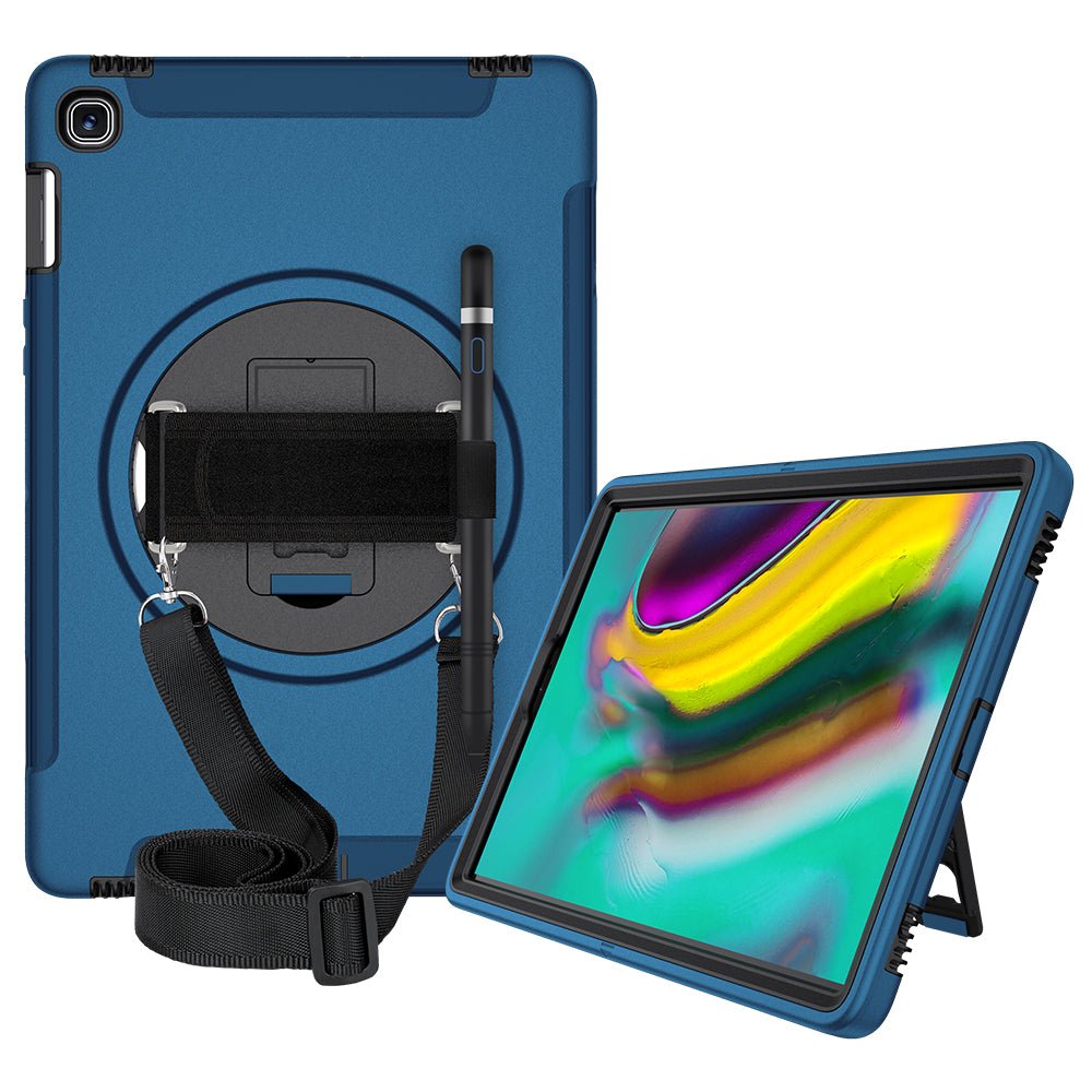 FTL Adjustable hand strap shockproof rubber tablet casing shell cover for samsung galaxy tab s5e 10.5