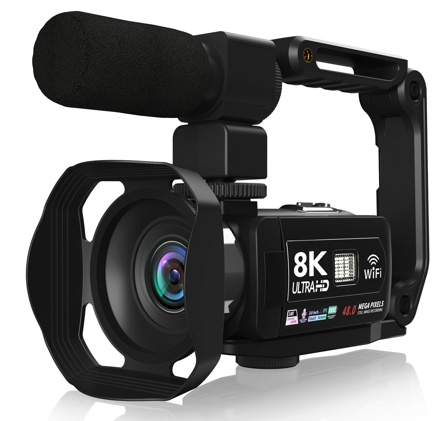 8K Professional Camcorder WIFI Digital Video Camera For Youtube Streaming Vlog Recorder 16X Time-Lapse Webcam Stabilizer Camera | Electrr Inc