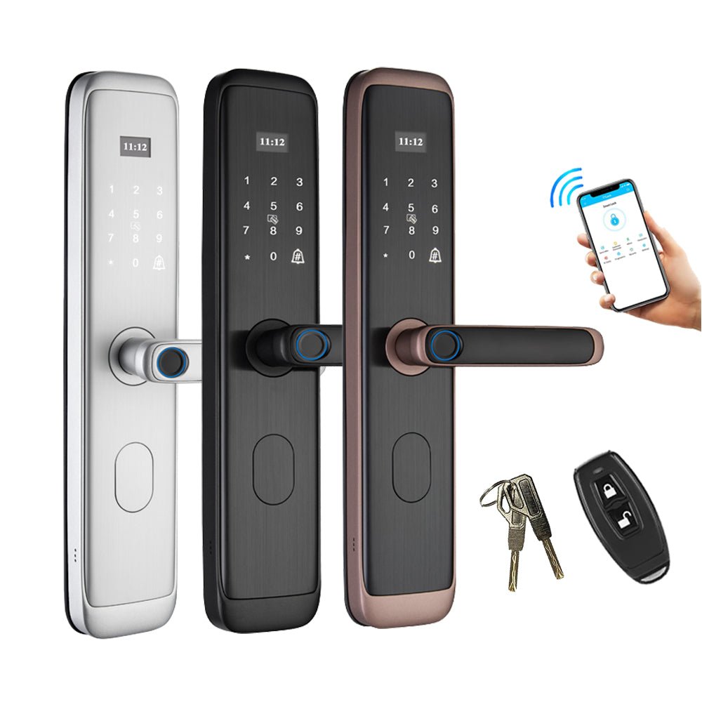 TTlock Smart Digital Door Lock WiFi Remote Control house security Anti theft fingerprint door lock Tuya for Home | Electrr Inc