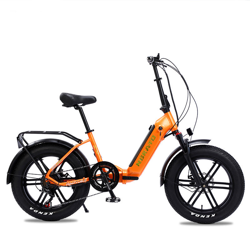 48V lithium battery bicycle variable speed assisted fattening tire vehicle 4.0 snowfat bike electric  20 inch | Electrr Inc