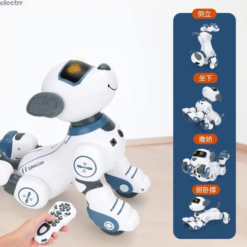New Design Smart RC Robot Dog Intelligent Robots Ai Rc Programming Remote Control Stunt Robot Dog Toy | Electrr Inc