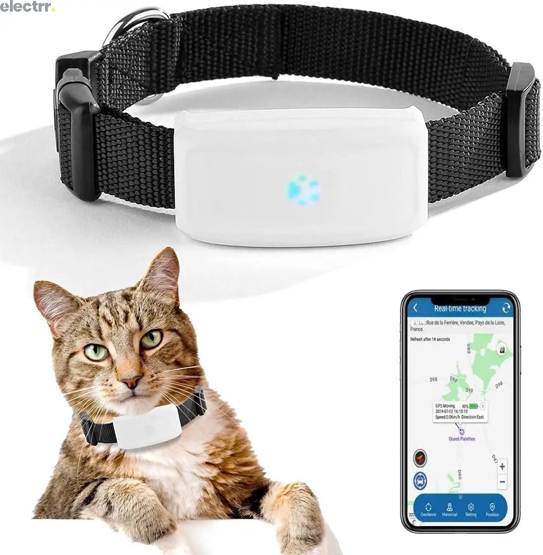 Pet GPS Tracker Dog GPS Tracker and Pet Finder Waterproof Activity Monitor Tracking Device for Dogs Cats Pets Kids Elders | Electrr Inc