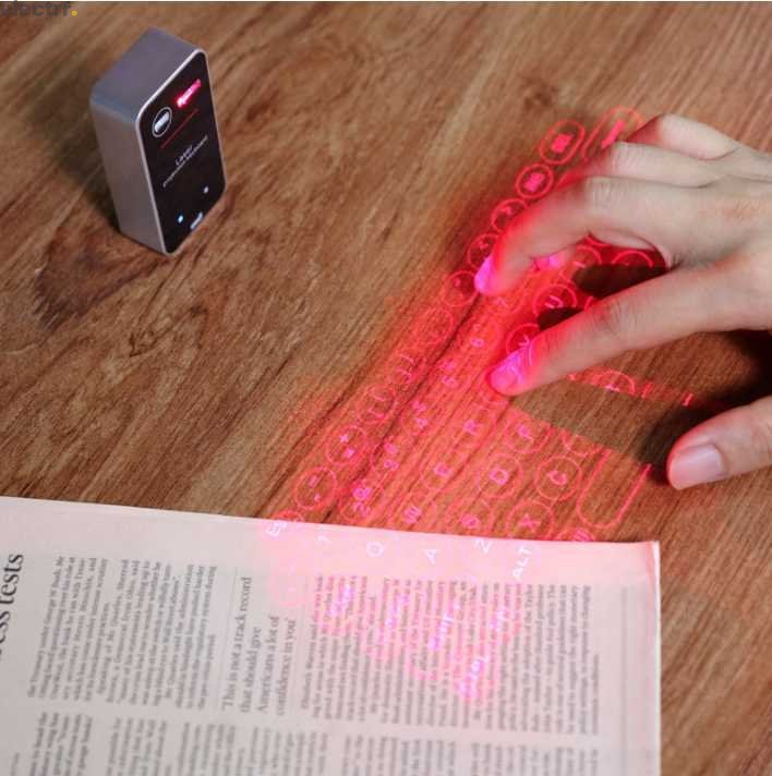 mini projection magic keyboard wireless laser virtual projector mouse keyboard mobile keyboard with mouse | Electrr Inc