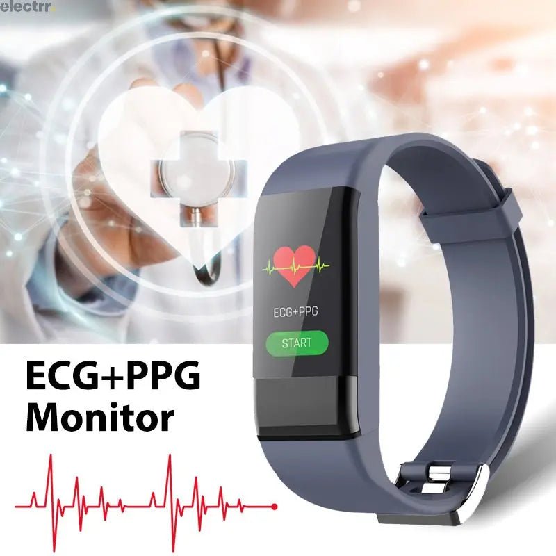 smart watch bracelet with ECG PPG HRV Heart Rate Blood Pressure Monitor IP67 Health Sport Smart Watch medical wearable devices | Electrr Inc
