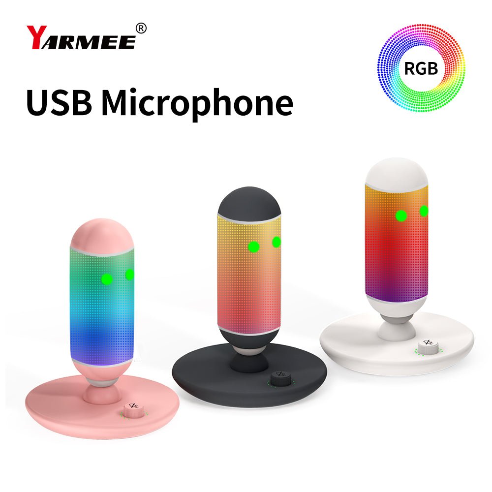 Custom New Style Microfono Microfones Desktop Rgb Condensador Mic Usb Condenser Microphone | Electrr Inc