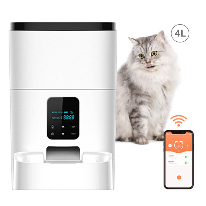 Dropshipping New Design Electronic Automatic Pet Food Feeder with Voices Records Cats Food Feeder | Electrr Inc