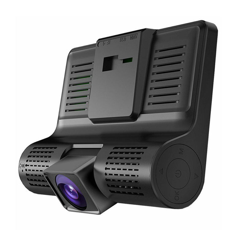 Most Cost-Effective Three Cameras 4 inch 3 Lens Car DVR Triple Lens Car Black Box HD 1080P Dash Cam 170 Wide Angle Car Camera | Electrr Inc
