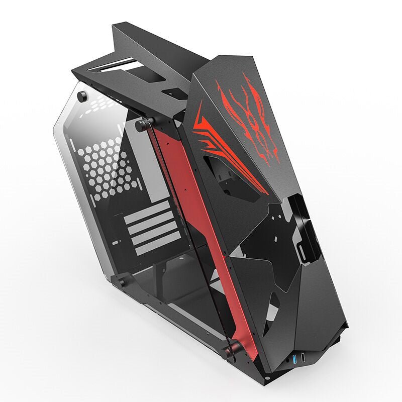 wholesale games case Computer Case ABS panel with fan power supply style gaming computer atx pc case | Electrr Inc