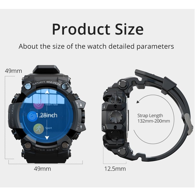 Lokmat ATTACK 1.28 inch TFT Full LCD Touch Screen Flexible Display Information Reminder Waterproof Smart Watch For Android iOS | Electrr Inc
