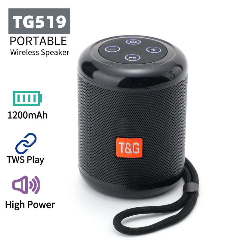 Private Label TG519 Speaker Portable Super Bass Wireless Speakers Sound System 3D Stereo Music Surround Support TF FM Radio | Electrr Inc