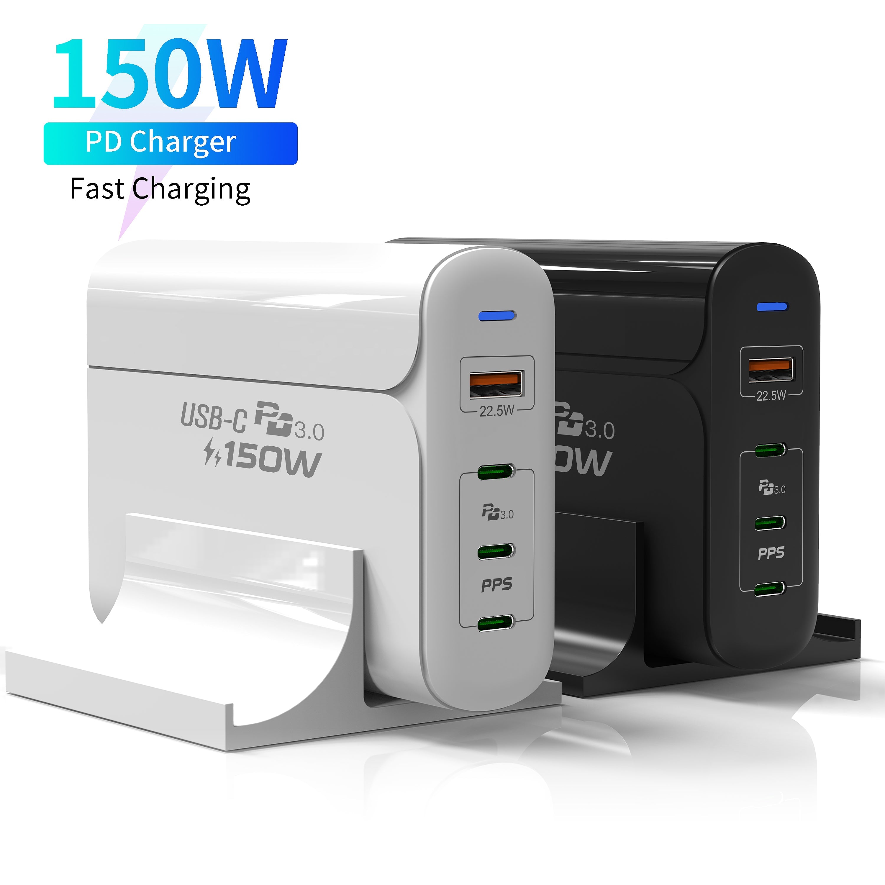 HUNDA 2020 Best Selling New Technology 150W PD3.0 QC4 PPS Fast Charging USB Type C Computer Home Charger Adapter for Dell for Ap | Electrr Inc