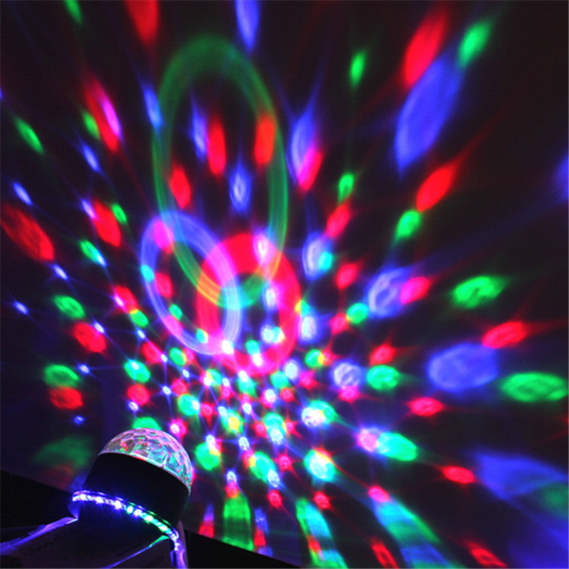 YXO Yuxinou 15w RGB color changing crystal ball effect DJ disco lamps LED auto rotating stage light | Electrr Inc