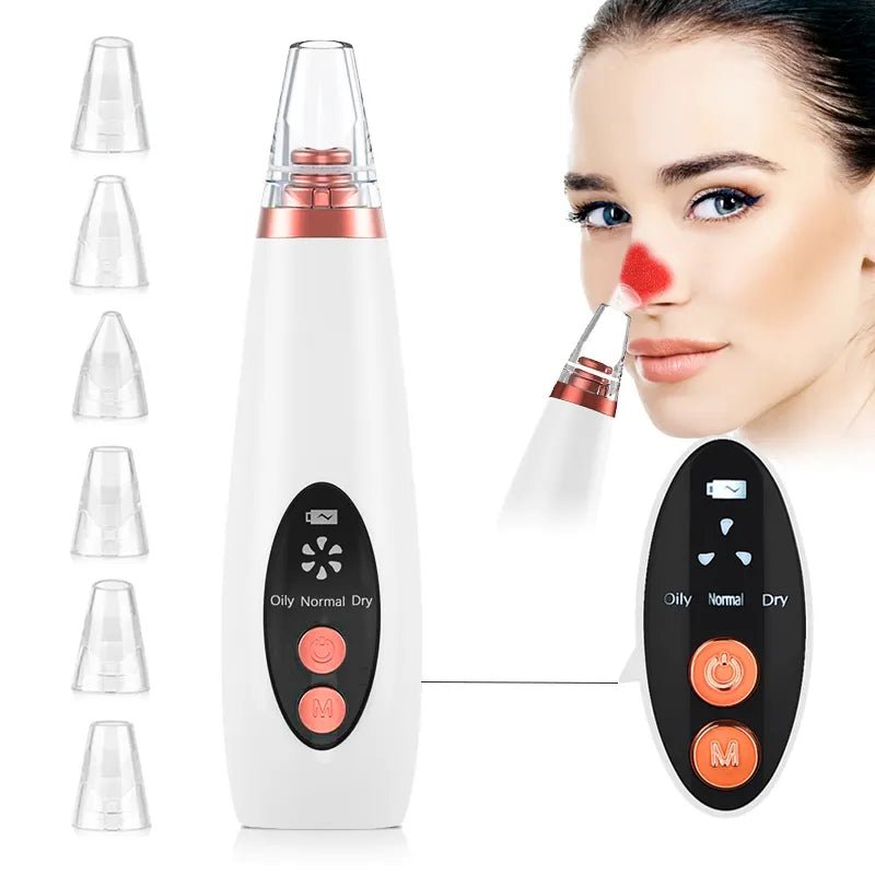 Popular Electric Vacuum Blackhead Suction Device Portable Rechargeable Beauty Cleaner Face Care Black Head Instrument Tool | Electrr Inc