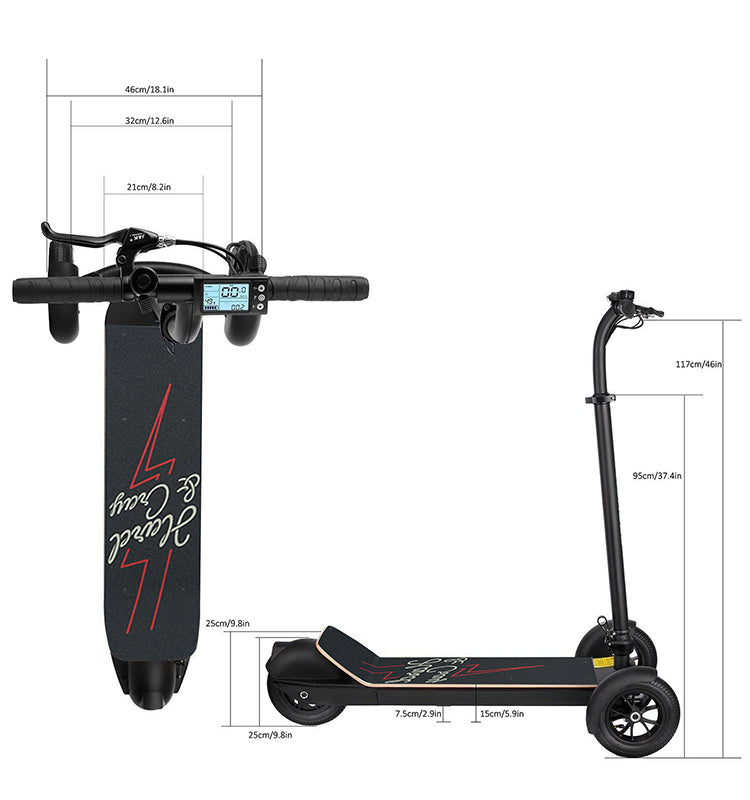 ESWING OEM ODM High Speed Foldable Powerful E-scooter 500W 48v  citybot  city board folding 3 wheel electric scooter | Electrr Inc