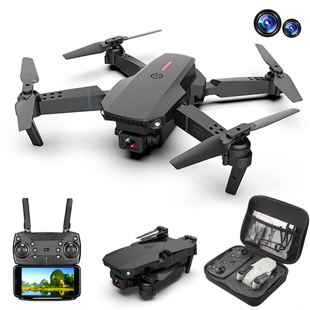 Cheap E88 Pro Drone 4k Hd Dual Camera Rc Vr 3D 15 Minutes Long Battery Life Trajectory Flight FPV Mini Drone | Electrr Inc