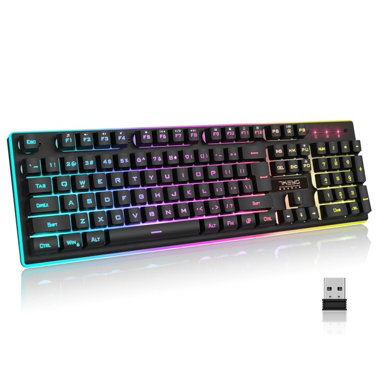 Best Quality K10 2.4G LED Backlit Thin Film Wireless Gaming Keyboard for PC Computer / Laptops | Electrr Inc