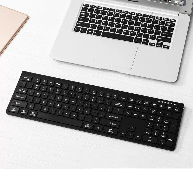 Wireless keyboard, office computer game keyboard For notebook PC super thin desktop computer easy to type mouse keyboard | Electrr Inc