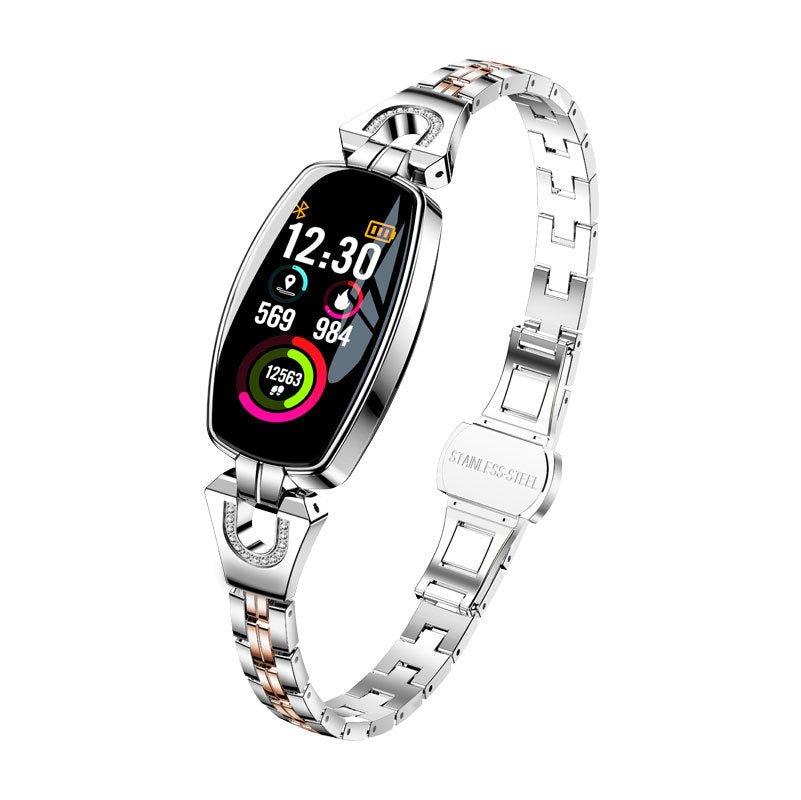 New H8 Ladies Bracelet Smart Watch Color Screen Waterproof Heart Rate Blood Pressure Health Detection Smart Bracelet Watch | Electrr Inc
