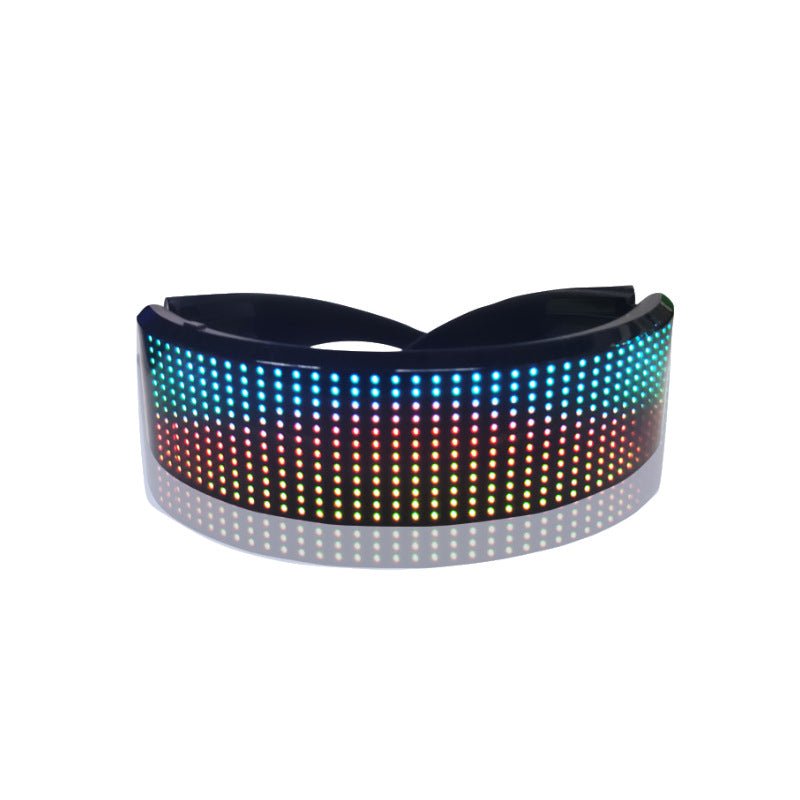 Dropping shipping  2021 New Product HOT SELL Custom Logo Flashing Acrylic Led Glasses Light Up Sunglasses For Party | Electrr Inc