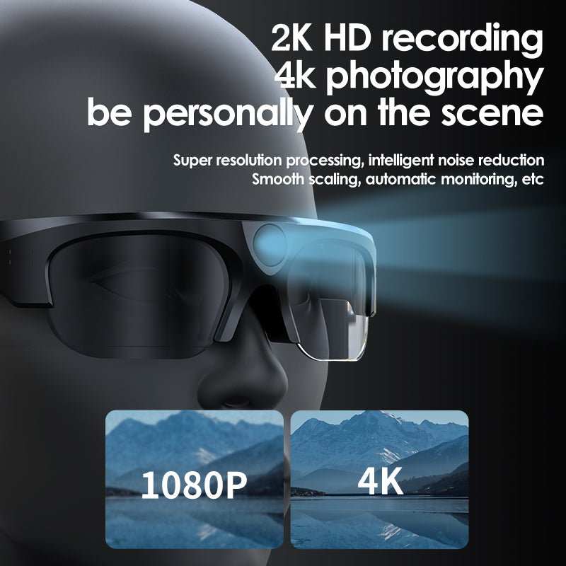 Driving Sport Audio Sunglasses 4K HD 1080P Video Recording Smart Glasses with camera for Motorcycle Riding  Camping Hiking | Electrr Inc