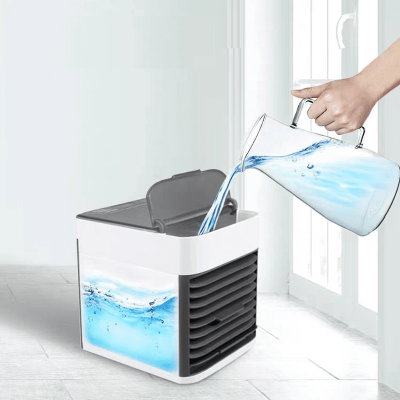 Small Desktop Table Quiet Portable Ac Mini Personal Space Air Cooler Fan Air Conditioning For Room Office Desk | Electrr Inc
