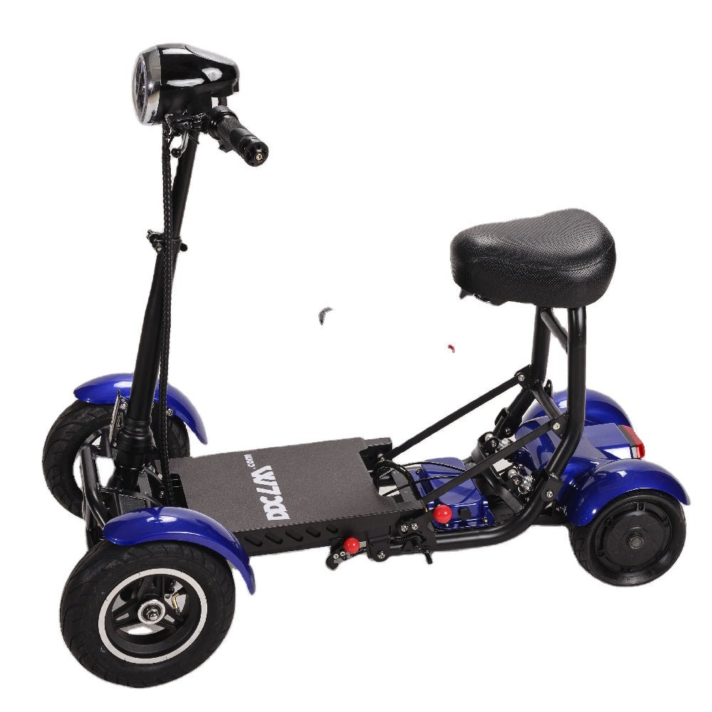 disabled Top Sale Folding E-Scooter MINI traveller Powerful and foldable 4 Wheel Electric Mobility Scooter 500W with  Fat tires | Electrr Inc