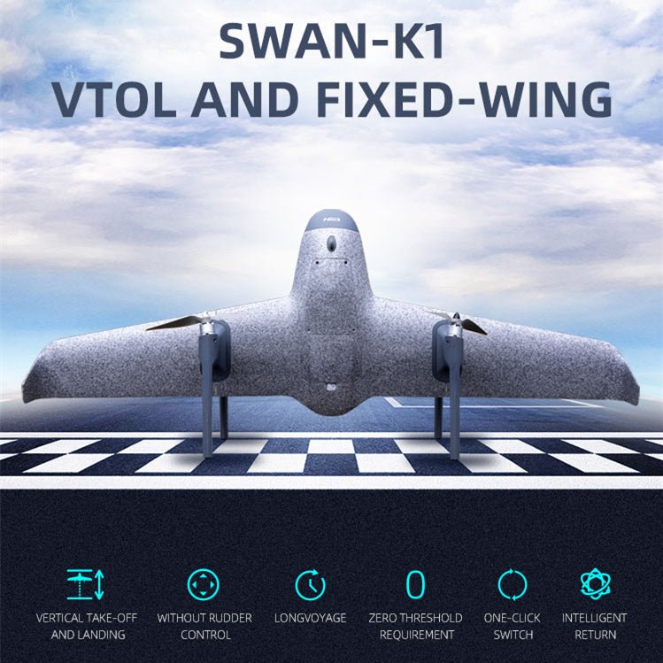 Swan K1 PRO New Technology Fixed Wing No Need Rudder Vertical Take Off Landing Professional Mini Drones 2021 FPV Racing Drone | Electrr Inc