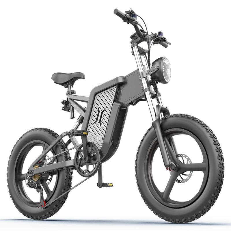 EKX X20 Electric Bicycle 30AH 2000W 48V Adult Mountain Ebike 20 Inch Mountain Moped Men's Road Hydraulic Oil Brake Electric Bike | Electrr Inc