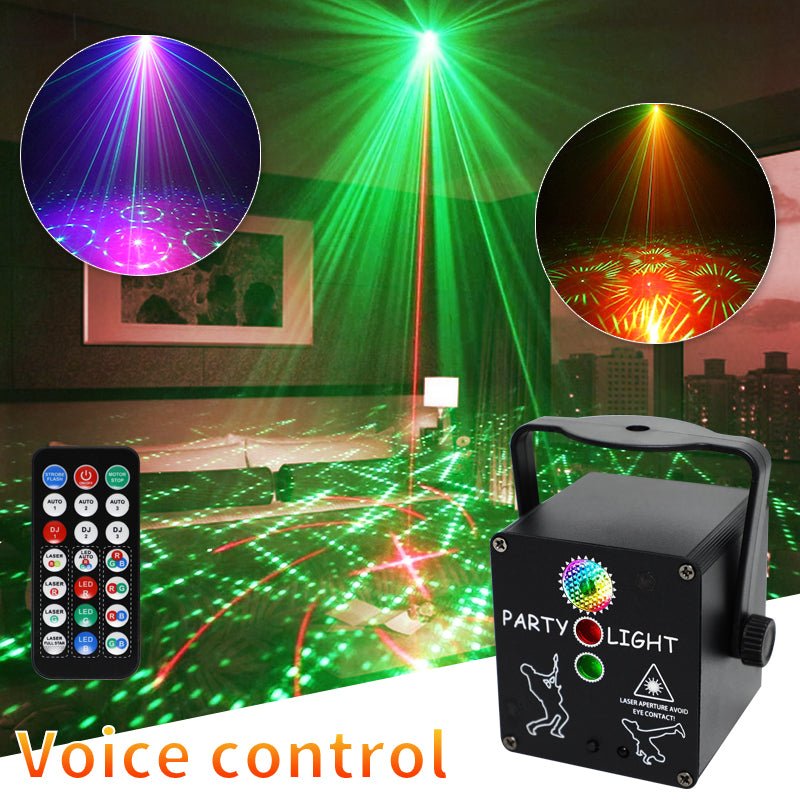 hot sale mini 3 hole Laser projection disco light dj lazer beam party decoration star Stage light laser party holiday bedroom | Electrr Inc