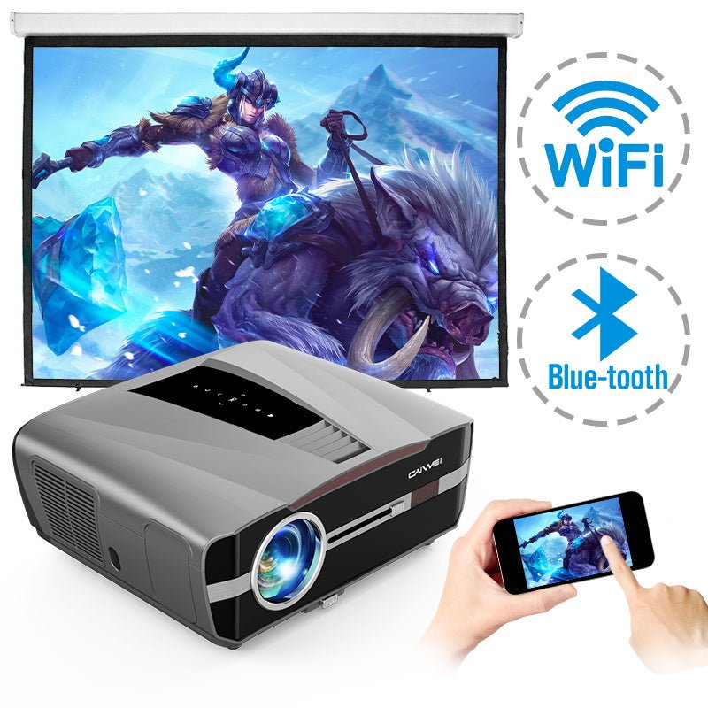 CAIWEI Daytime Projectors HD 4k 1080P Home Theater Video Projector 4K | Electrr Inc