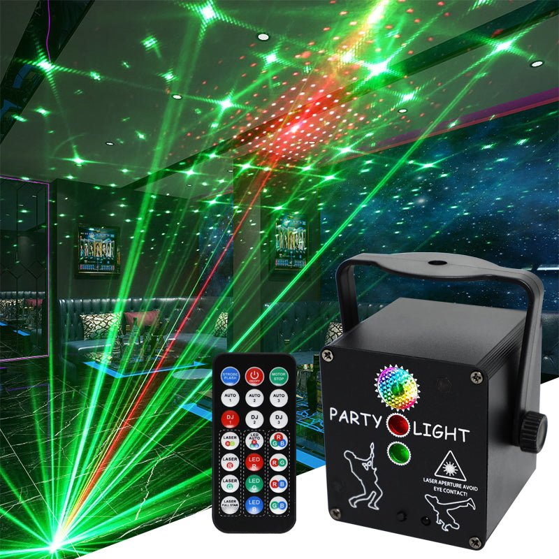 hot sale mini 3 hole Laser projection disco light dj lazer beam party decoration star Stage light laser party holiday bedroom | Electrr Inc